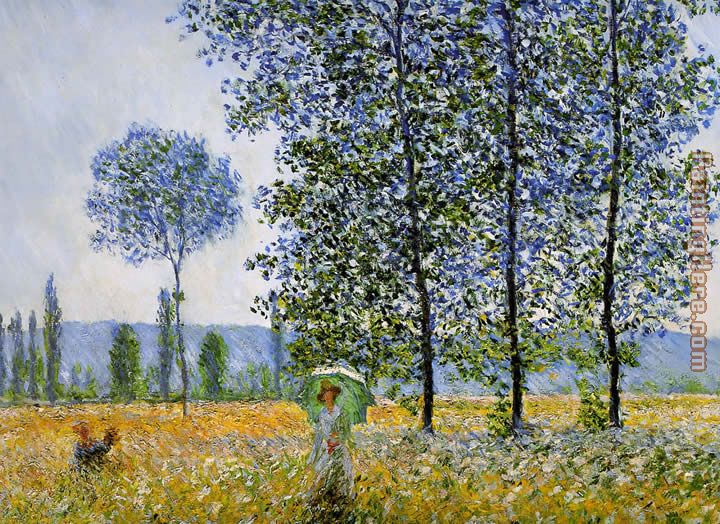 Claude Monet Sunlight effect poplars